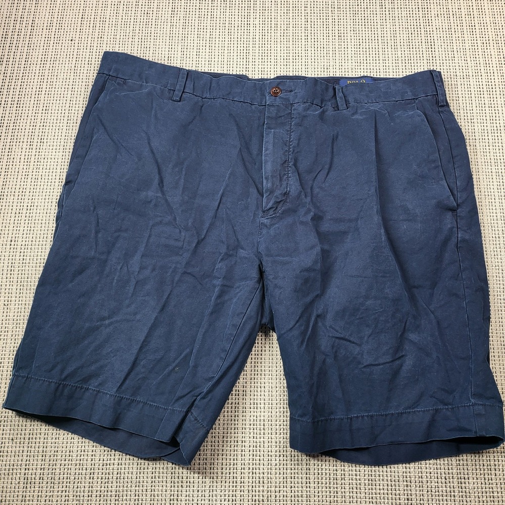 Polo Ralph Lauren Shorts Mens 40 Blue Chino Classic Fit Casual 9 Inseam Summer